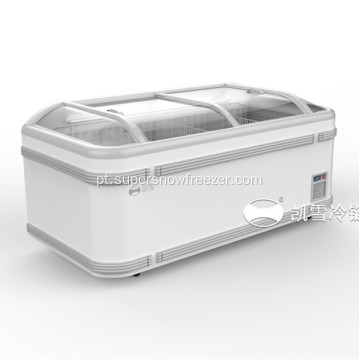 Supermarket Frost Frost Curved Chest Display Freezer